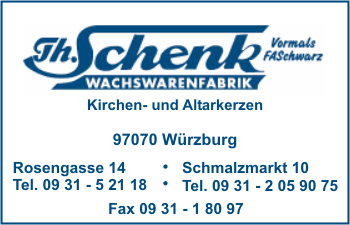Schenk vormals F. A. Schwarz, Th.