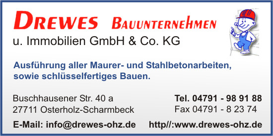 Drewes Bauunternehmen u. Immobilien GmbH & Co. KG
